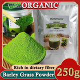 Organic Barley Grass Powder 250g, Green Superfood for Smoothie Vegan, Bulk. Good Source of Fiber, Protein. Great for Juices, Smoothies, Shakes, Yogurts