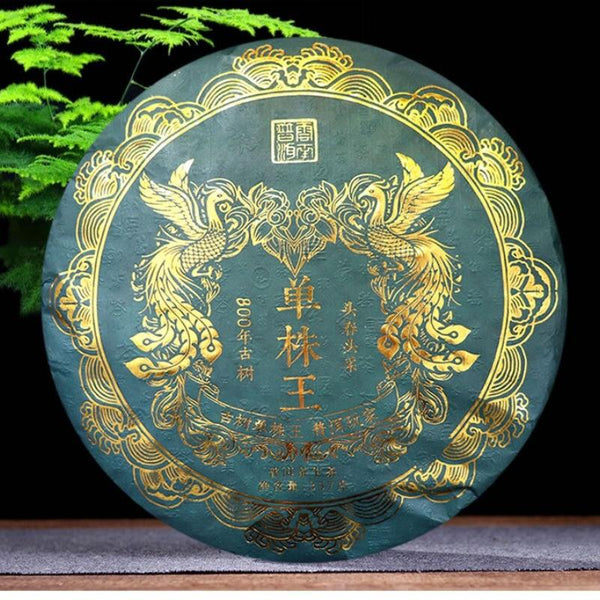 CIFbuy Yunnan Bulang Mountain Banzhang Peacock Ancient Tree Premium Pu erh Raw Cake357g