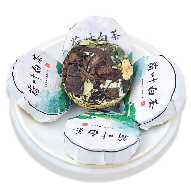 CIFbuy Fujian Lotus Leaf Old White Tea Gongmei White Tea Chenpi Mini White Tea Cake