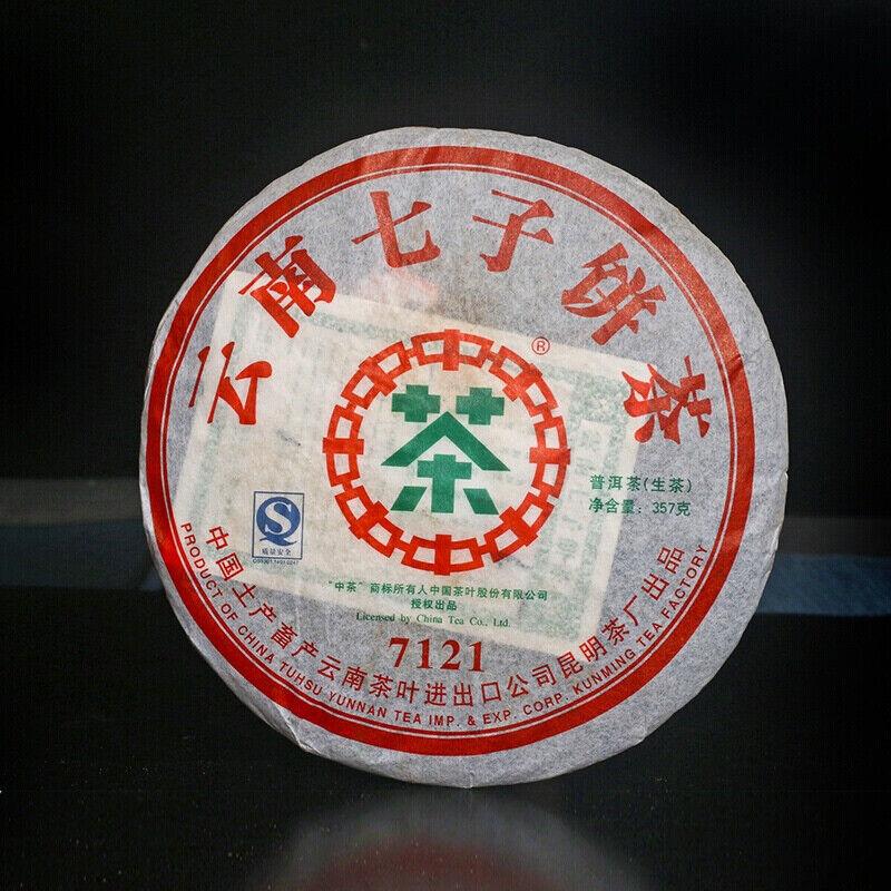 CIFbuy CHINATEA Kunming Tea Factory CNNP 7121 Pu'er Tea Cake 2007 357g Raw Pu-erh Puer