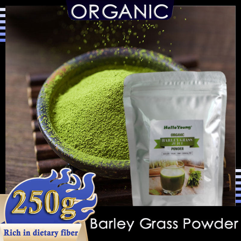 HelloYoung Imported Unsweetened Premium Organic Barley Grass Rich in Immune Vitamin, Fibers, Minerals, Antioxidants and Protein Main image