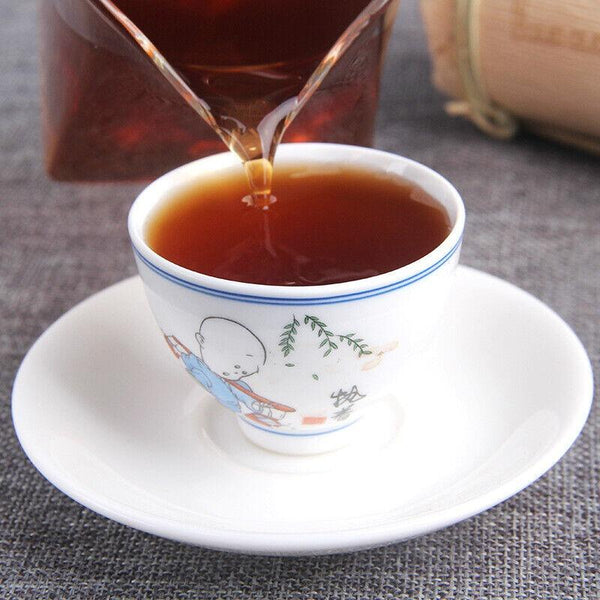 CIFbuy 500g Aged Old Banzhang Ancient Tree Tea Leaves Yunnan Pu'er Ripe Tea Column