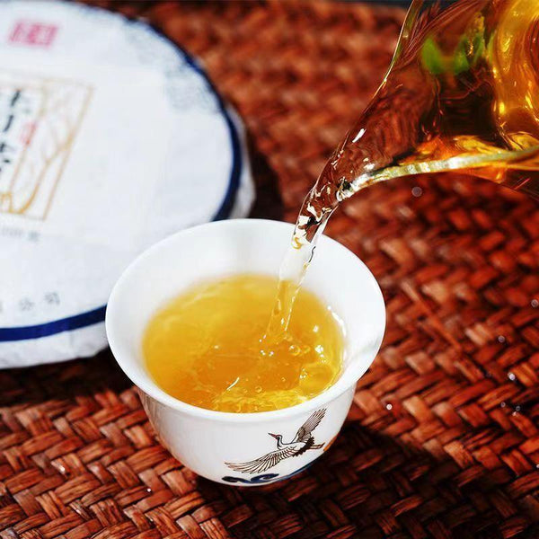 CIFbuy200g Yunnan Raw Puerh Tea Cake Xigui Old Tree Pu-erh Tea Cake Organic Green Tea