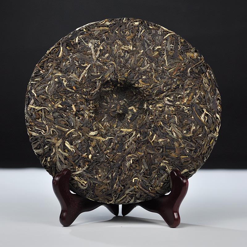 CIFbuy 2018 LaoTongZhi Haiwan Old Comrade Raw Pu-erh De Gao Wang Zhong Shen Puer Tea Cake, 400g