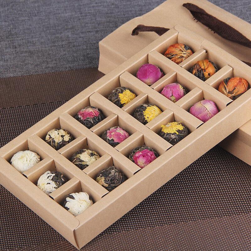 CIFbuy Yunnan Raw Pu'er Scented Tea 120g (18pcs) Dragon Ball Gift Box Jasmine 6 Flavor