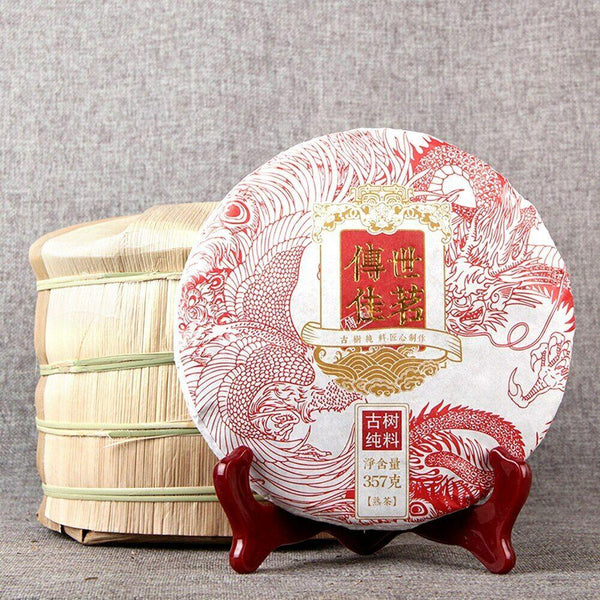 CIFbuy Top Chuan Shi Jia Ming Ripe Puer Tea  357g Old Tree Pure Material Shu Puerh Tea
