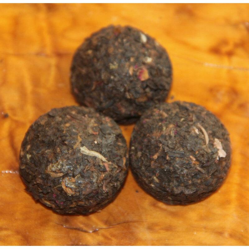 CIFbuy Hongyuan Tea Pu'er Tea Mini Tuo Tea Rose Tuo Ripe Puer 200g In Bamboo Packed