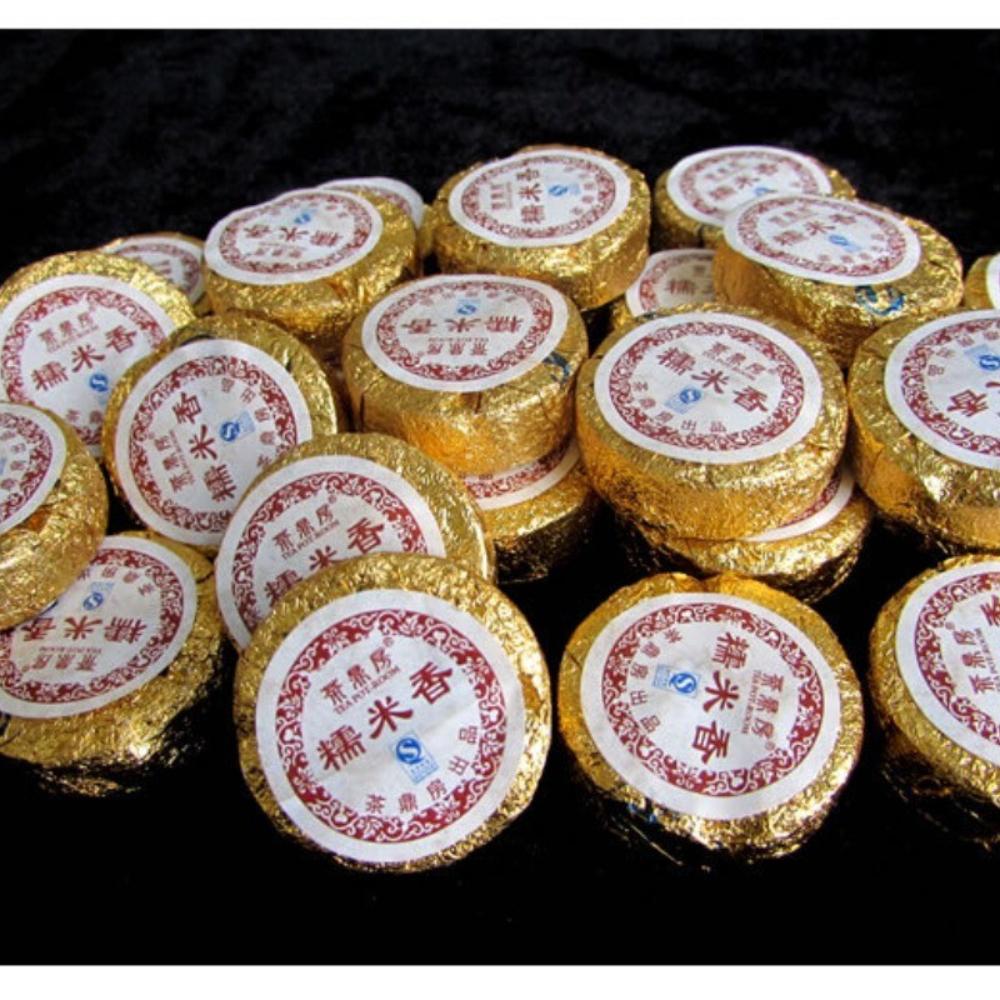 CIFbuy Premium Ripe Pu-erh Mini Tuo Tea Sticky Rice Aroma Small Golden Cakes 500g