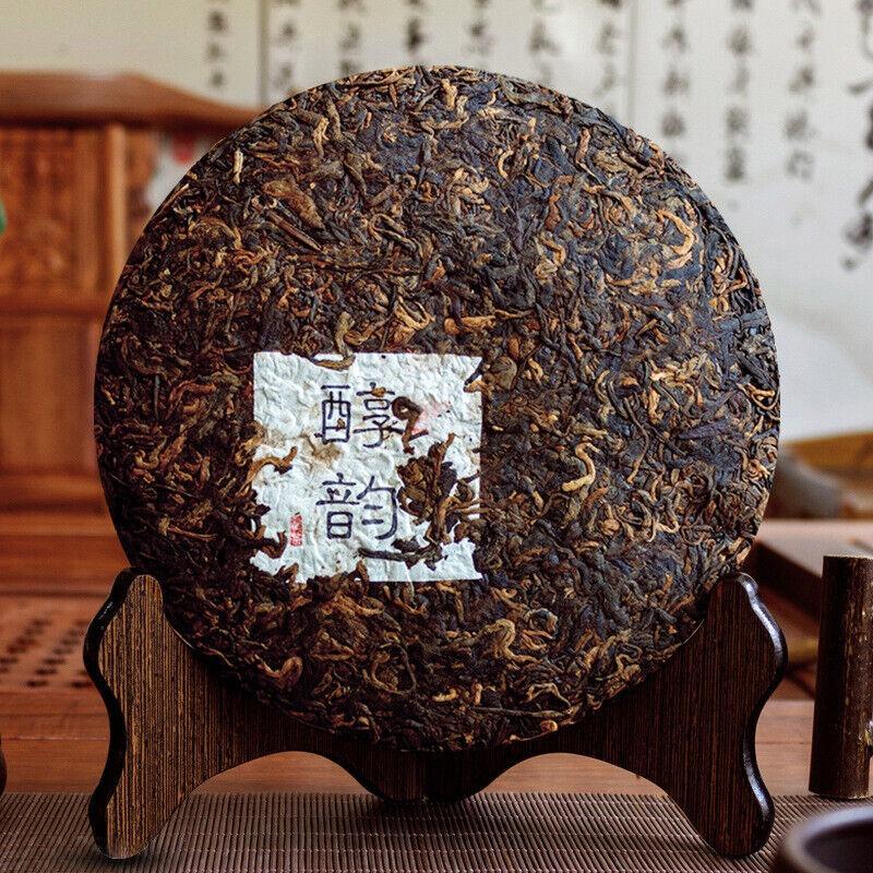 CIFbuy Pu'er Ripe Tea Yunnan Seven Cakes Tea Bamboo Shell Whole Mention Pack Tea Cake