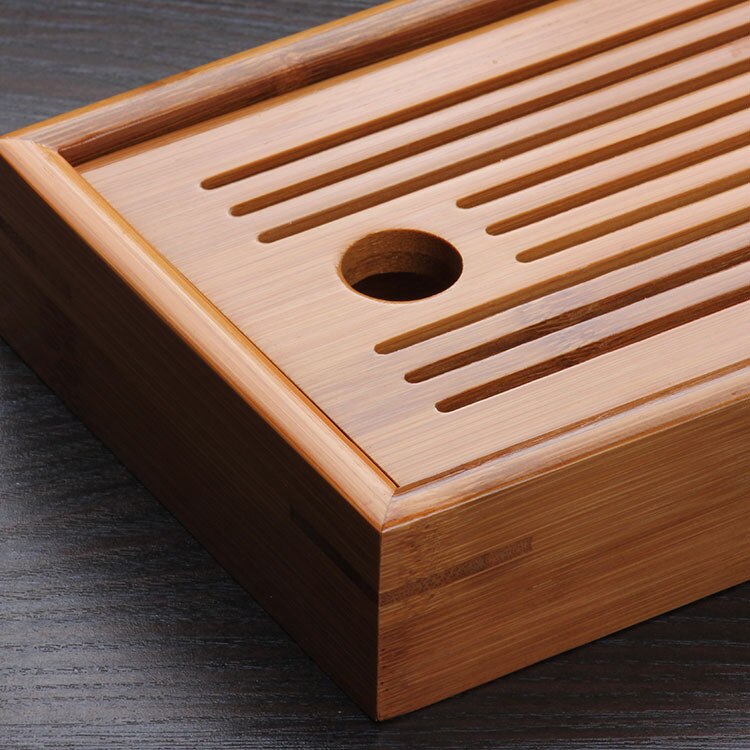 Chinese traditions Bamboo tea tray solid bamboo tea board kung fu tea tools for cup teapot crafts tray,Chinese culture Tea Set Secondary image