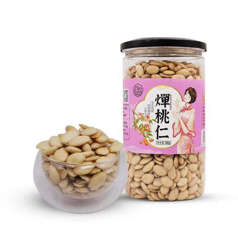 Yalu Lake Minmoking Peach Kernel 400g/bottle雅女湖 燀桃仁 400g/瓶 Main image