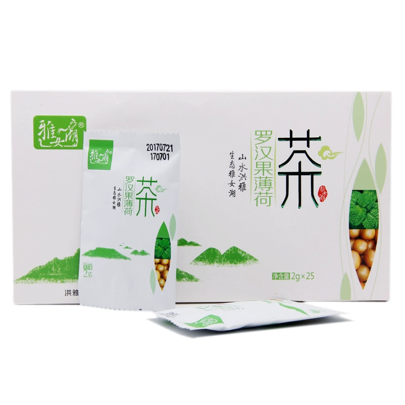 Ya Nui Lake Lohan Fruit Mint Tea 25 Bags 雅女湖 罗汉果薄荷茶 25袋 Main image