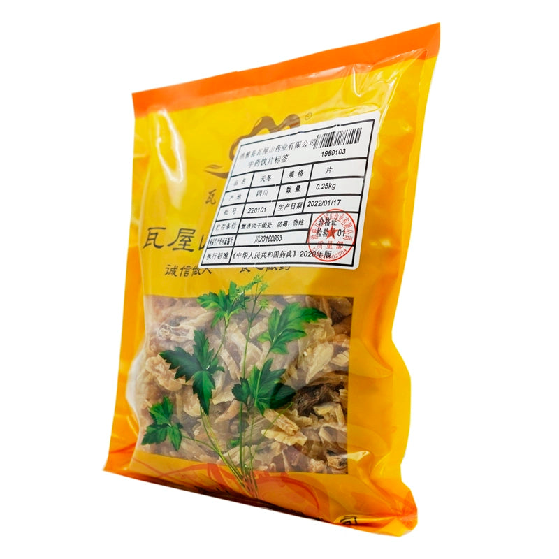 Wawashan Pharmaceuticals Chinese Medicine Drinks Tiantong Tablets Chinese Herbal Medicine Shop瓦屋山药业中药饮片 天冬 片 中药材抓配 中药材店铺大全
