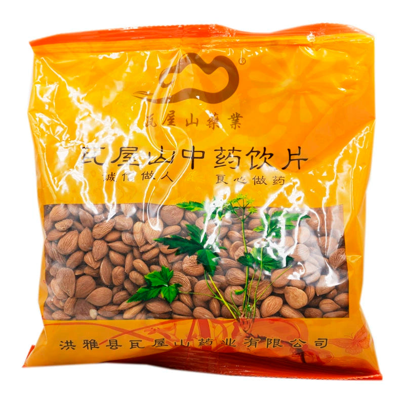 Wawashan Pharmaceuticals Chinese Herbal Drinks Bitter Almonds Pure First Class Chinese Herbal Remedies Chinese Herbal Shop Directory瓦屋山药业中药饮片 苦杏仁 净制一等 中药材抓配 中药材店铺大全 Main image