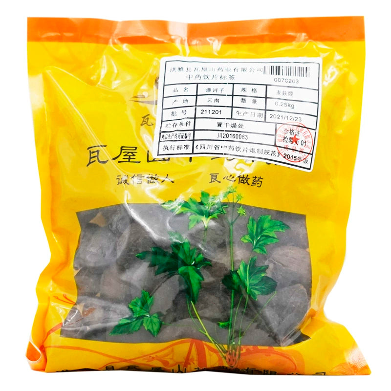Wawasan Pharmaceuticals Chinese Herbal Drinks Simmered Chebulin Bran Simmered Chinese Herbal Medicine Grabbing and Dispensing Chinese Herbal Medicine Shop Complete List 瓦屋山药业中药饮片 煨诃子 麦麸煨 中药材抓配 中药材店铺大全 Main image