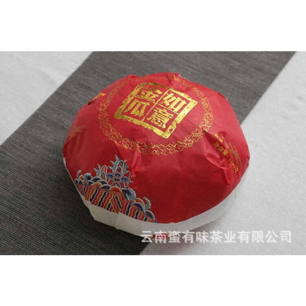 CIFbuy 1000g Yunnan Pu'er Tea Ruyi Golden Melon Ripe Tea Big Tree Old Tree Melon Tea