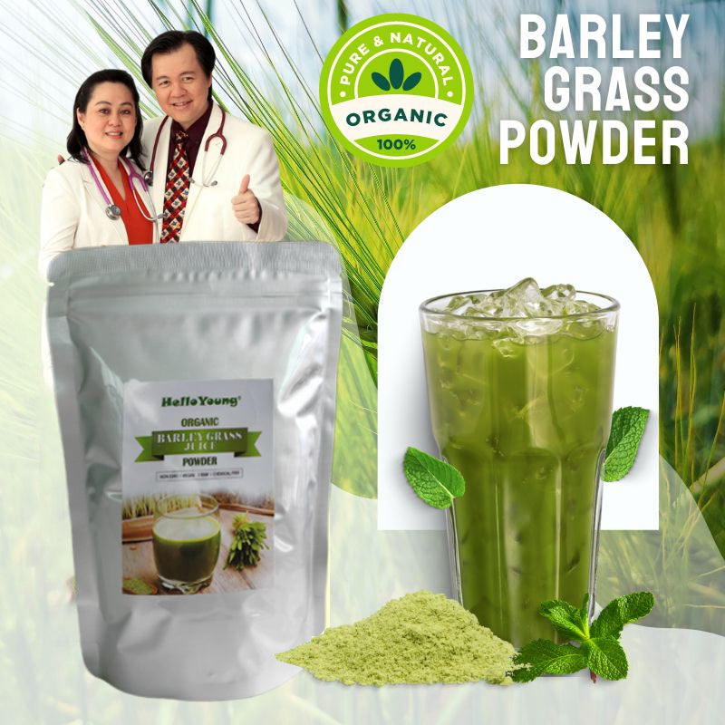 Pure Organic Barley Grass Original Powder Juice Drink 250g body detoxification, moistening intestines, burning fat