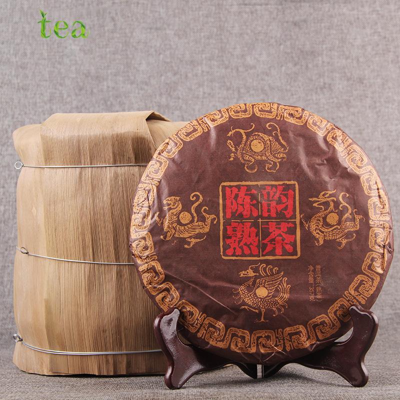 CIFbuy Menghai Chengyun Aged Pu'er Prepared Tea, Yunnan Special 7-Cake Package in Whole Bamboo Husk
勐海陈韵熟普洱茶叶 云南特产七子饼整竹壳包装