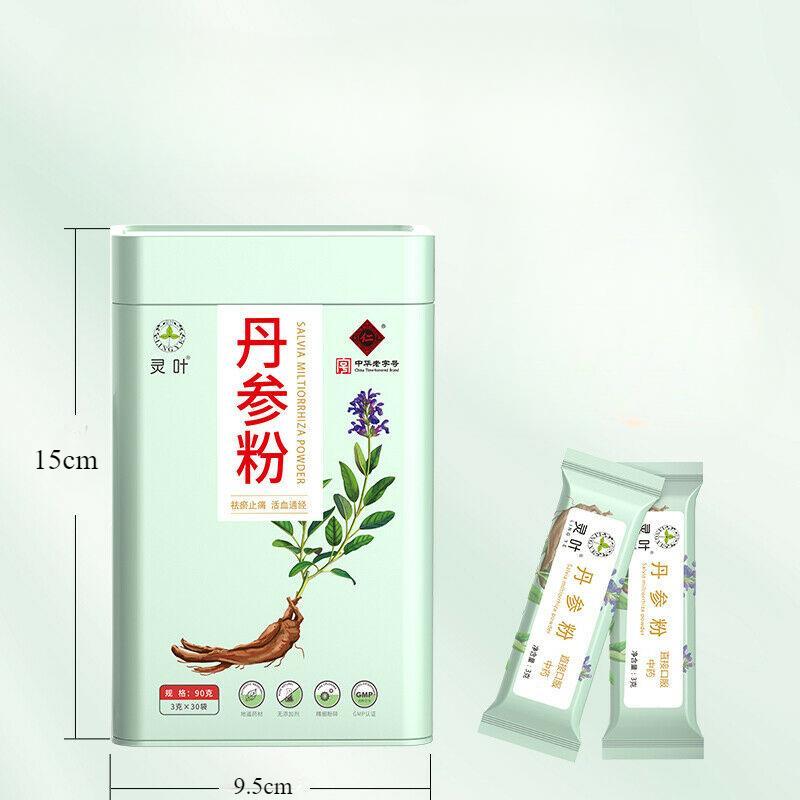 CIFbuy Salvia Miltiorrhiza Powder Health Enhancing Herbal Tea Soup and Mask 100% Pure Natural Salvia Power Herbal Tea 3g*30bag