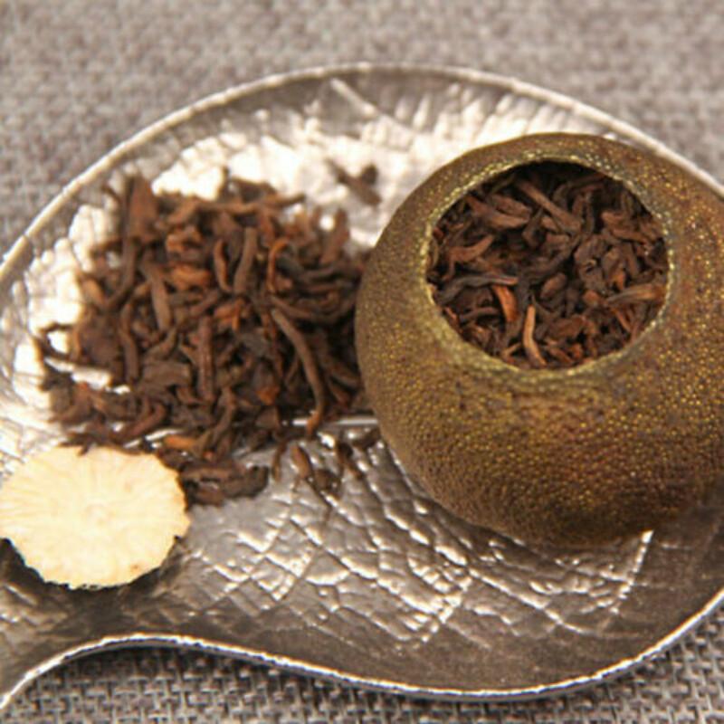 CIFbuy Chen Pi Orange Peel Puer Tea 100g Gong Ting Ripe Cake
