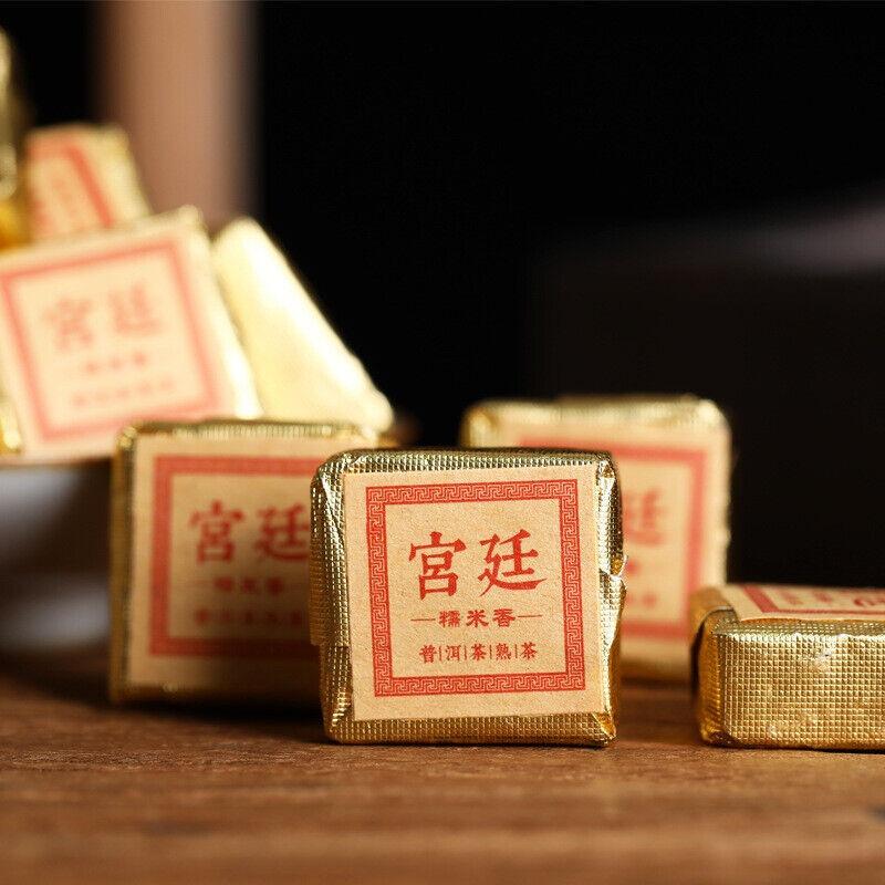 CIFbuy 500g Yunnan Glutinous Rice Fragrant Tuo Tea Menghai Square Brick Old Pu'er Tea