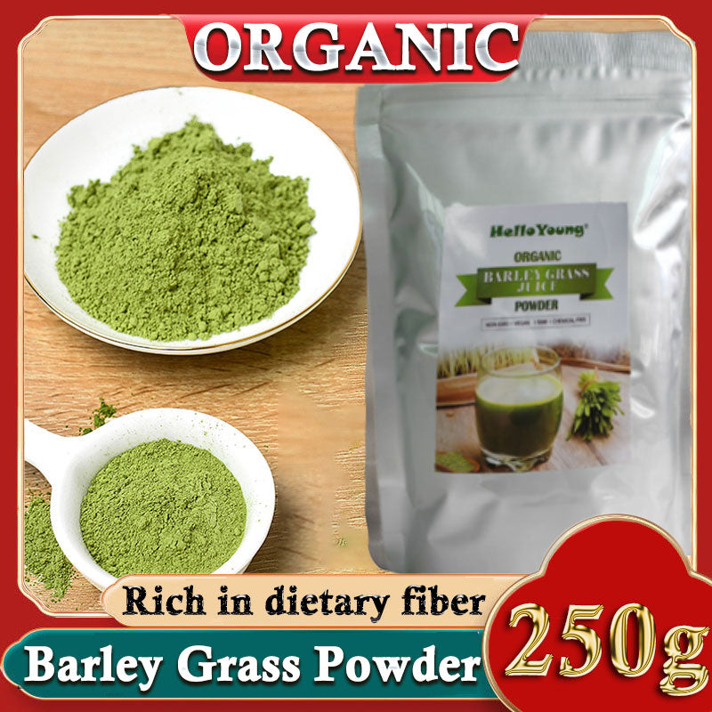 Barley Grass Powder 100% Pure & Organic Organic Barley Grass Powder Pure Organic Barley for Women and Men 250g 100% Natural Superfood, Vegan, Gluten Free, Non-GMO Main image