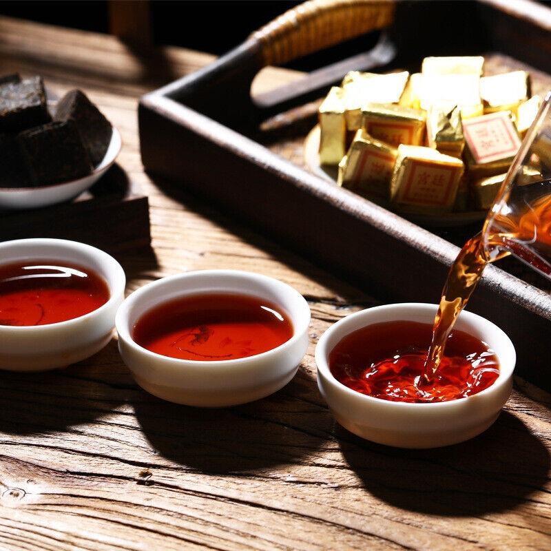 CIFbuy 500g Yunnan Glutinous Rice Fragrant Tuo Tea Menghai Square Brick Old Pu'er Tea