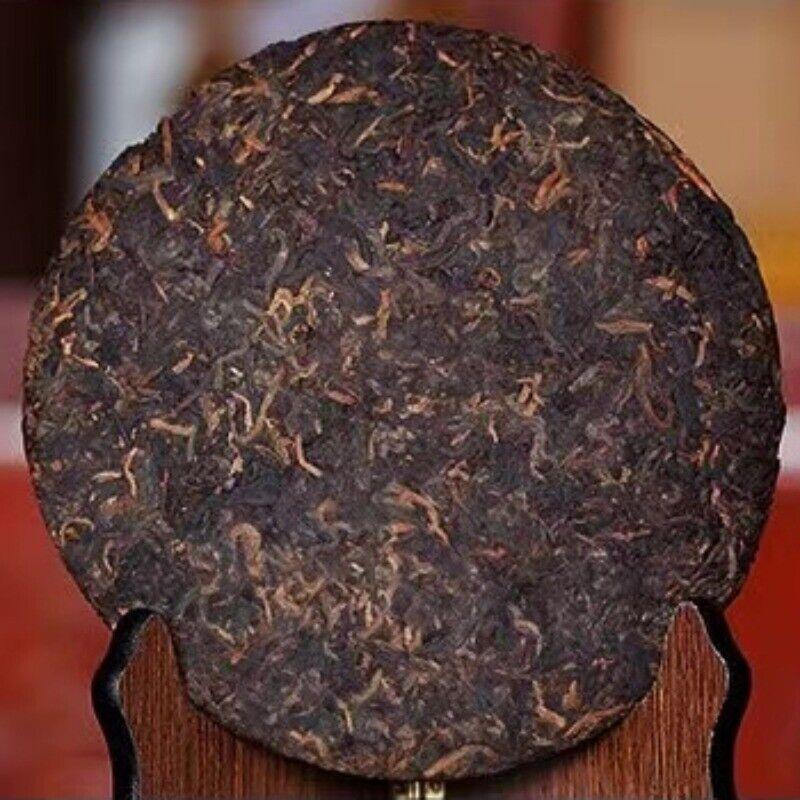 CIFbuy 357g Yunnan Qizi Shu Puerh Cake Tea 2004 Menghai 7572 Old Pu-erh Ripe Tea Cake