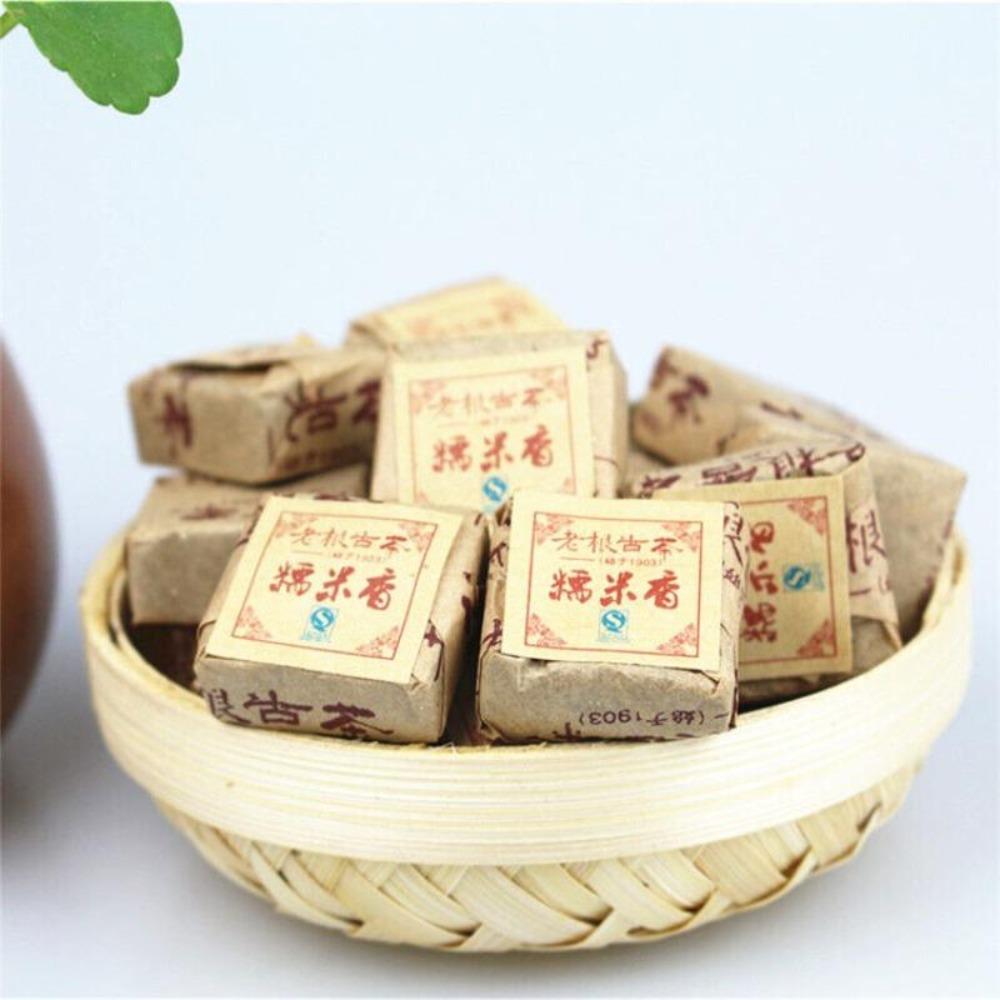 CIFbuy 500g Yunnan Menghai Glutinous Rice Pu-erh Tea Pu-erh Mini Tuocha Square Brick
