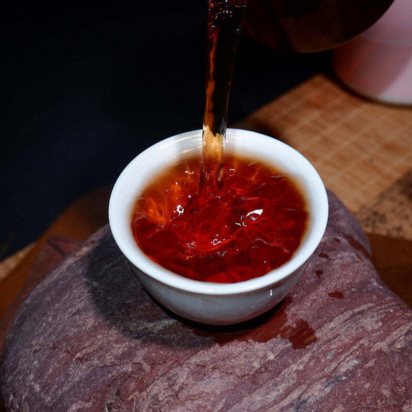 CIFbuy 357g Yunnan Pu-erh Ripe Tea Banzhang Old Tree Pu-erh Tea Cake Cooked Pu'er Tea