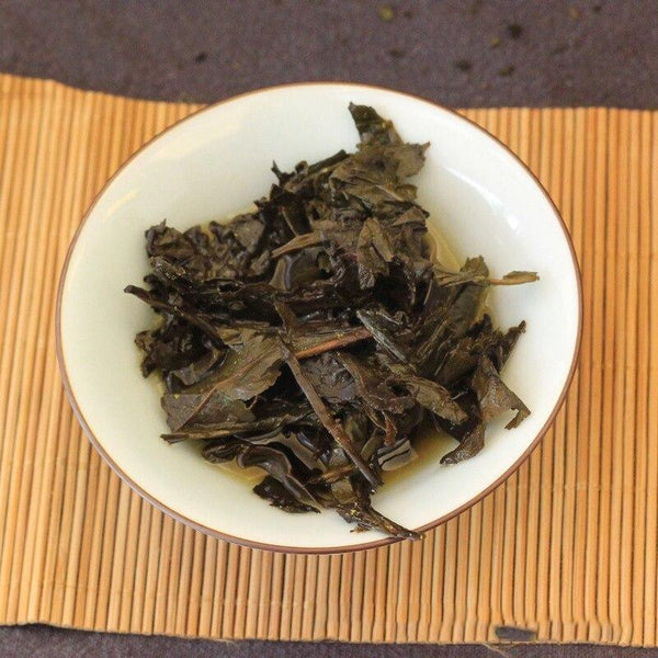 CIFbuy 2015 Aanhua Fu Cha Aged Dark Tea, Pressed Dark Tea with Golden Flower, 950g