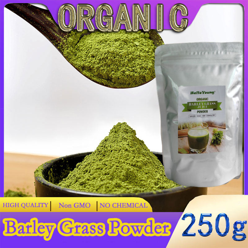 Organic Barley Grass Powder original 250g barley grass official store pure organic barley burning fat, purifying liver, lowering cholesterol, beautiful skin Main image