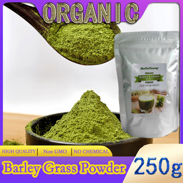 Organic Barley Grass Powder original 250g barley grass official store pure organic barley burning fat, purifying liver, lowering cholesterol, beautiful skin