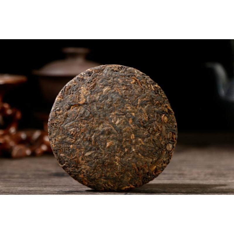 CIFbuy Yunnan Pu'er Tea 100g Ripe Cake Aged Old Tree Tea Golden Bud Ripe Tea