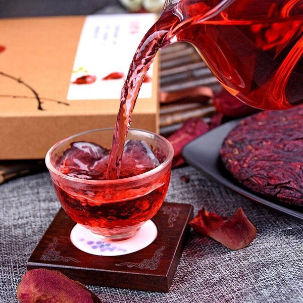 CIFbuy 200g Roselle Hibiscus Sabdariffa Floral Flower Tea Cake Blooming Tea