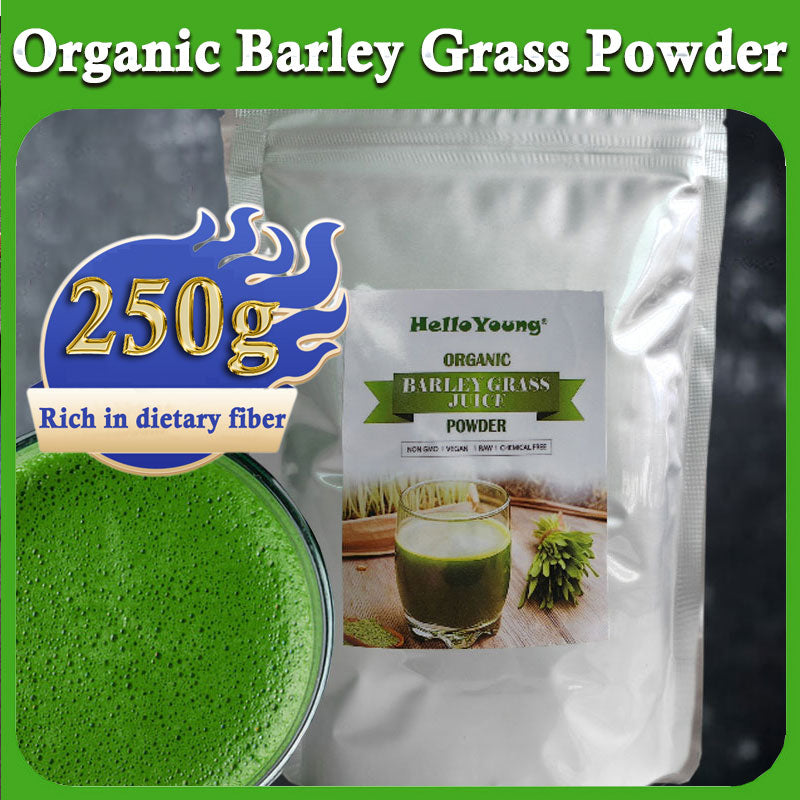 Organic Barley Powder 100% Pure and Natural, No Additives and Preservatives moistening intestines, burning fat, purifying liver, lowering cholesterol Main image