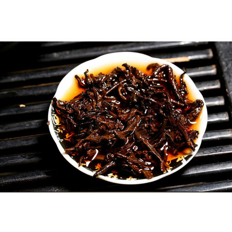 "Red Dragon" Menghai Golden Buds Ban Zhang Ripe Puer Tea Shu Pu-erh 357g