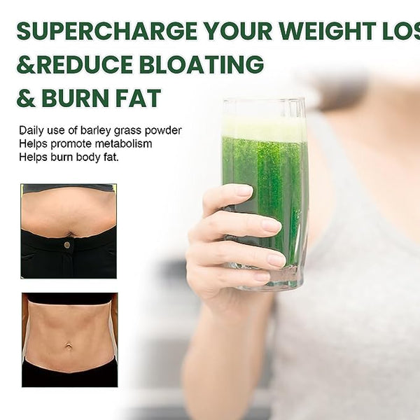 Barley Grass Powder original Easy to drink Pure Organic Barley Juice Detox Powder Healthy Weight Lose