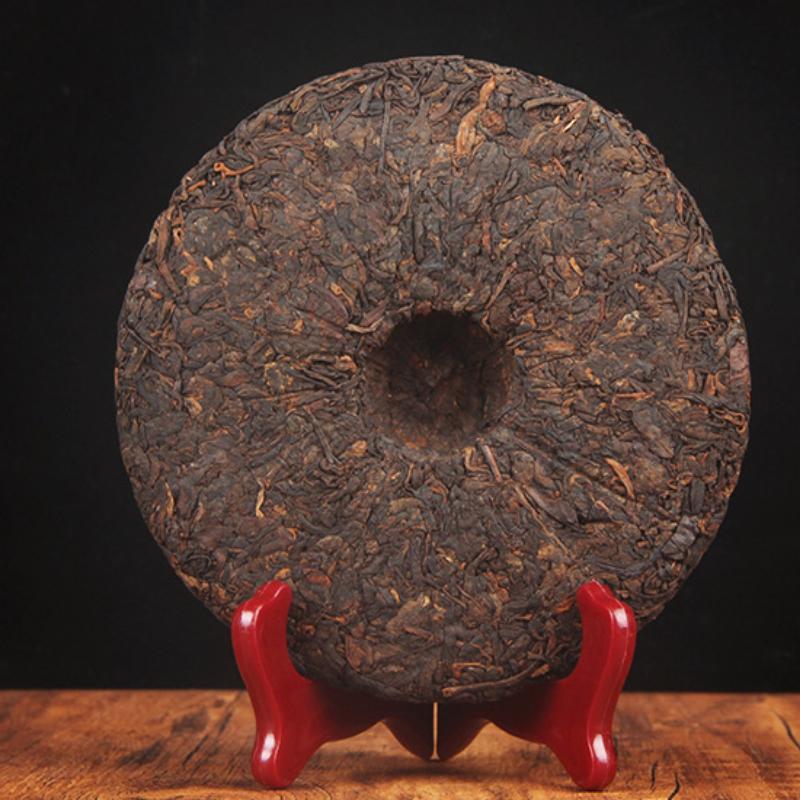 CIFbuy 357g Pu'er Tea Ripe Tea Golden Hao Ripe Tea Cake Yiwu Yunnan Seven Seed Cake Tea
