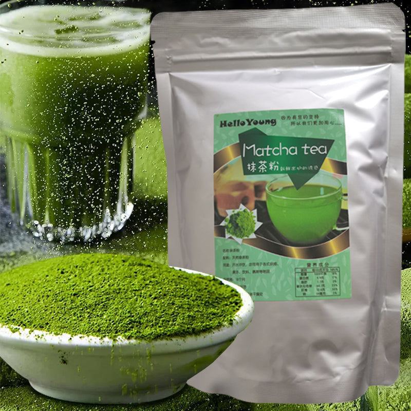 Organic Matcha Powder Culinary Ceremonial Grade Natural Matcha Powder 250g/bag Milk Drink Green Tea Dessert Cake Edible Baking Ingredients Ice Cream Tools Main image