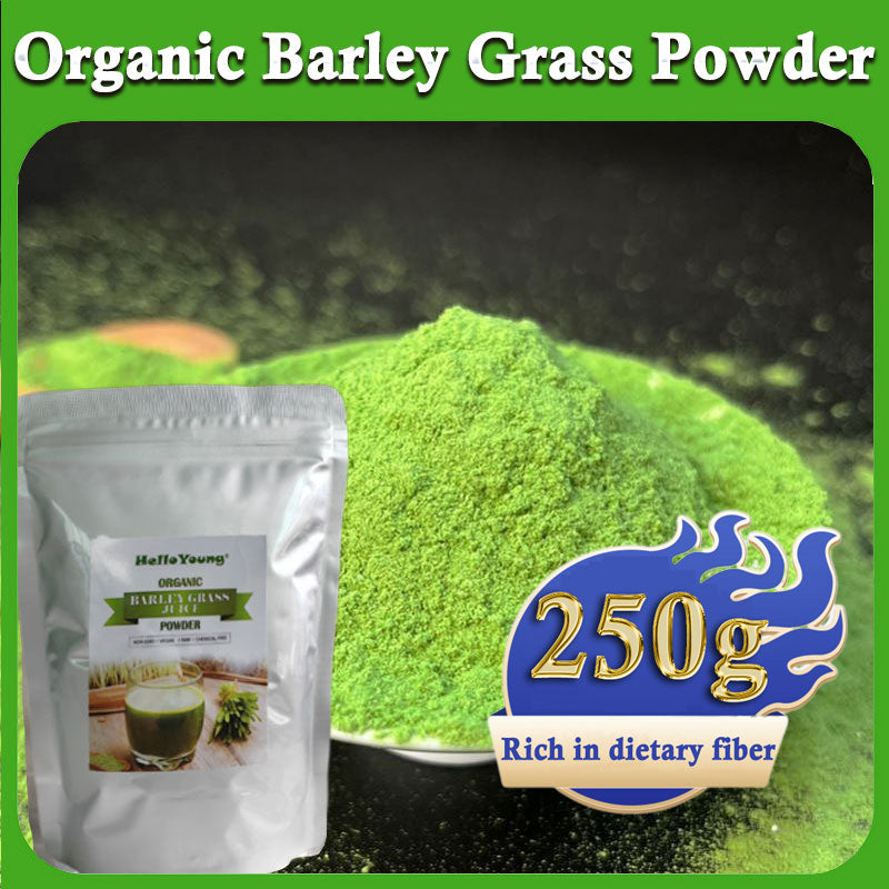 Unsweetened Premium Organic Barley Grass Powder 250g 100% Natural Pure Barley Grass Low Sugar Body Detoxification and Weight Loss Barley Health Matcha Beverage Main image