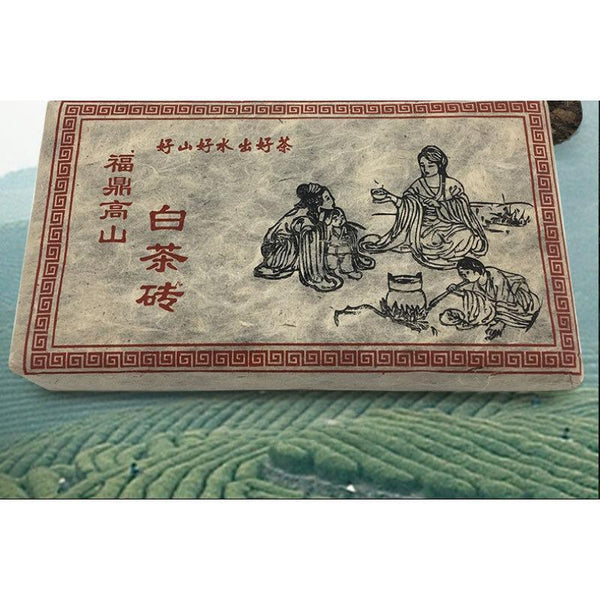 CIFbuy 350g Fuding White Tea Shoumei Tea Brick Old White Tea Brick Alpine Panxi