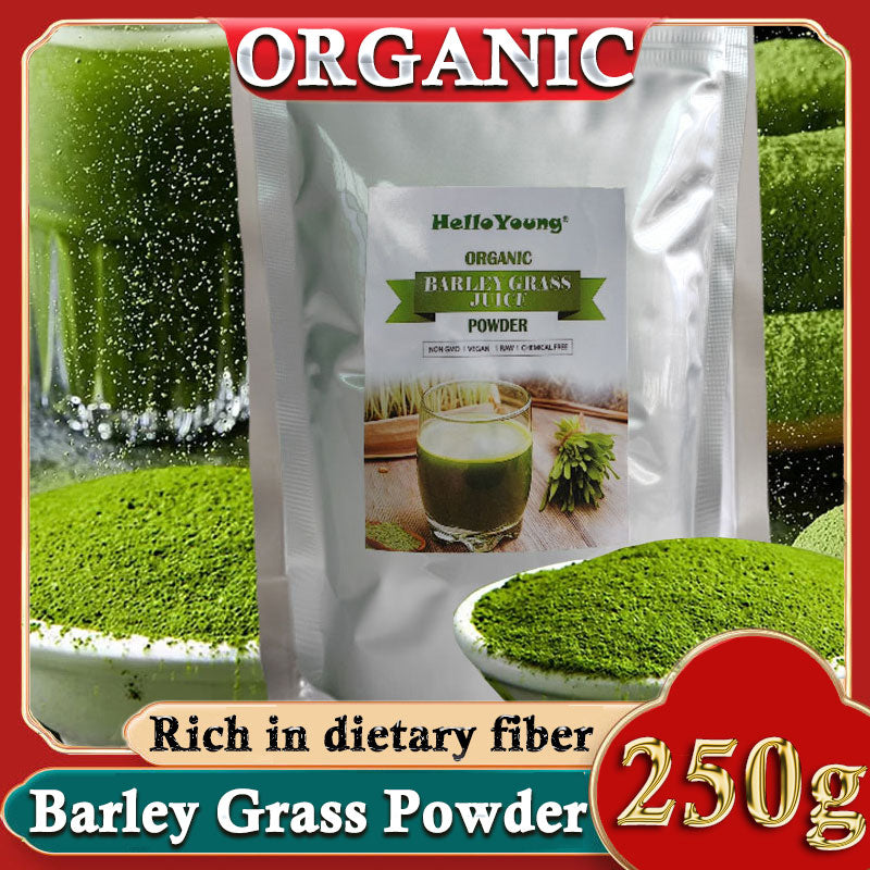 250g Organic Barley Grass Powder Gluten Free Non-GMO Superfood Vegan moistening intestines, burning fat, purifying liver Main image