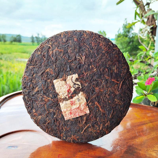 CIFbuy Icelandic Pu'er Ripe Tea Mengku Ancient Tree Ripe Tea Cake Pu'er Tea HongJinYin