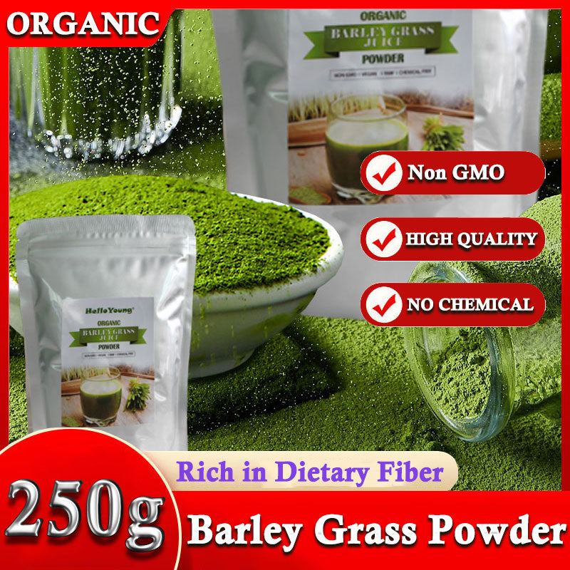 Hot selling 100% pure barley leaf juice powder green barley grass juice powder purifying liver, lowering cholesterol, beautiful skin Main image