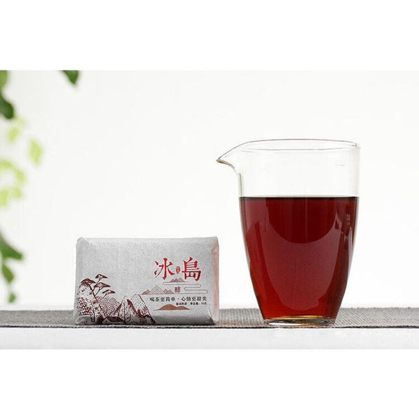 CIFbuy 50g Yunnan Pu'er Icelandic Mellow Old Tree Ripe Chocolate Tea Brick Spring Tea