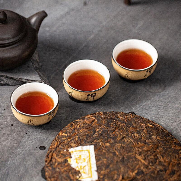 CIFbuy Yunnan Pu'er Ripe Tea Pu'er Lao Banzhang Golden Bud Ripe Tea 375g