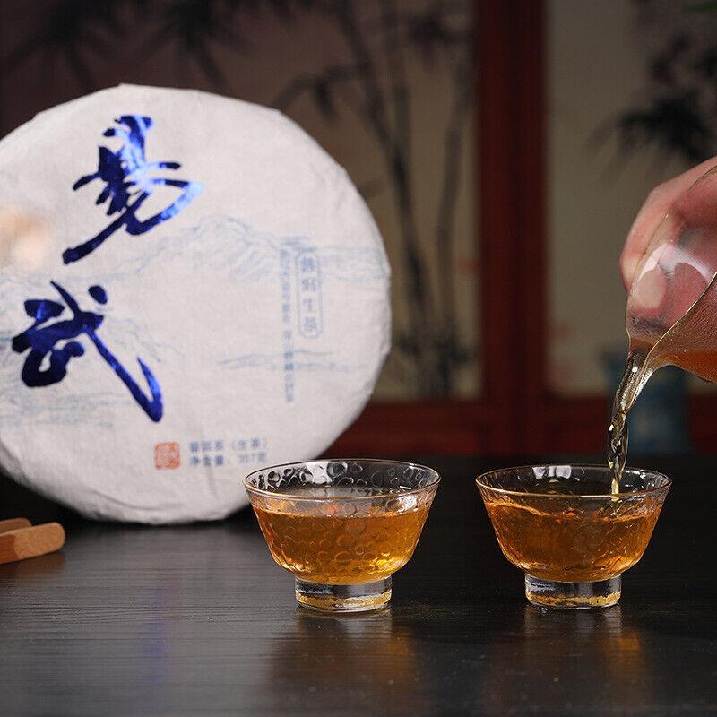 CIFbuy Yunnan Pu'er Tea Yiwu Ancient Tree 357g Pu'er Raw Tea Cake with Orchid Aroma