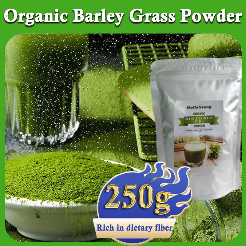 Unsweetened Premium Organic Barley Grass Powder 250g Rich in Immune Vitamin, Fibers, Minerals, Antioxidants and Protein Main image