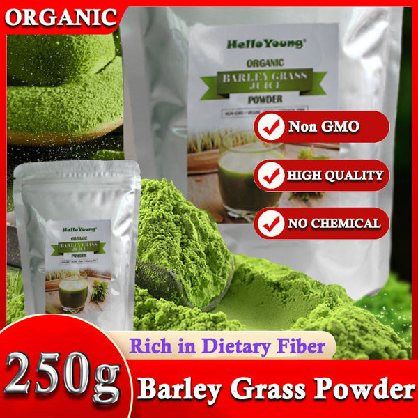 Organic Young Organic Barley Grass Juice 250g for Cell Detox & Cleanse